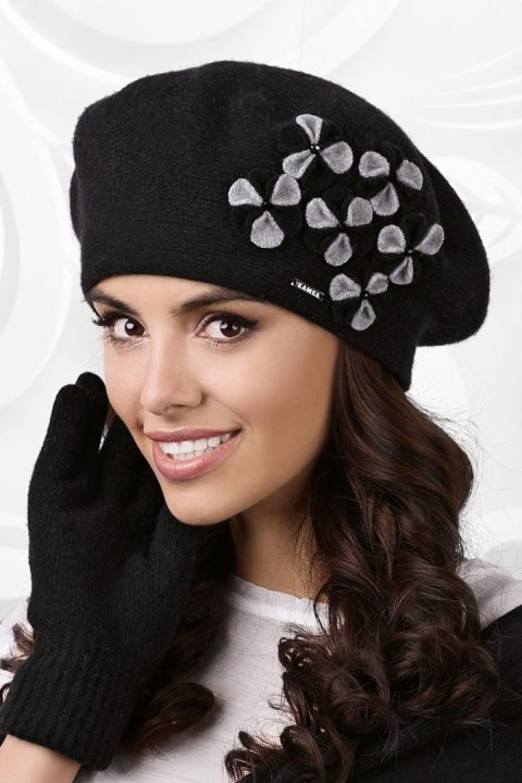 Beret Model Gorycja Black - Kamea - uniwersalny