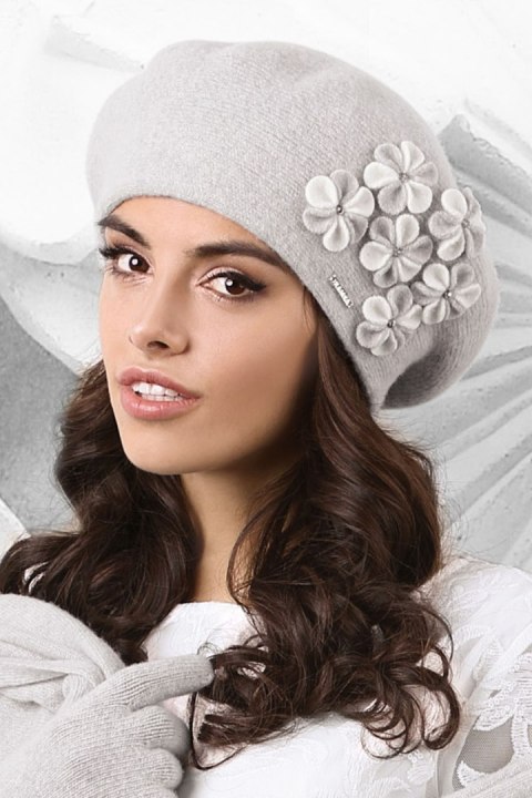 Beret Model Gorycja Grey - Kamea - uniwersalny Beret Model Gorycja Grey - Kamea - uniwersalny