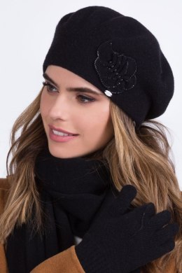 Beret Model Justa Black - Kamea - uniwersalny