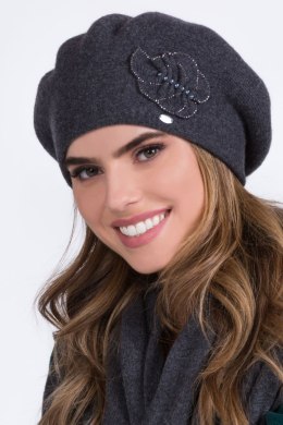 Beret Model Justa Grafit - Kamea - uniwersalny