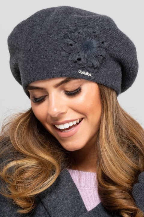 Beret Model Sewilla Grafit - Kamea - uniwersalny Beret Model Sewilla Grafit - Kamea - uniwersalny