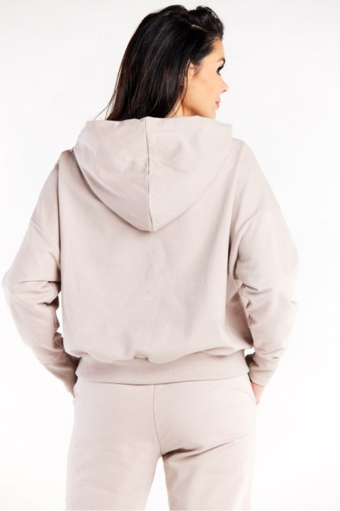 Bluza Damska Model M318 Beige - Infinite You - S/M Bluza Damska Model M318 Beige - Infinite You - S/M