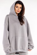 Bluza Damska Model M323 Grey - Infinite You - uniwersalny Bluza Damska Model M323 Grey - Infinite You - uniwersalny