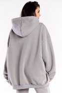 Bluza Damska Model M323 Grey - Infinite You - uniwersalny Bluza Damska Model M323 Grey - Infinite You - uniwersalny