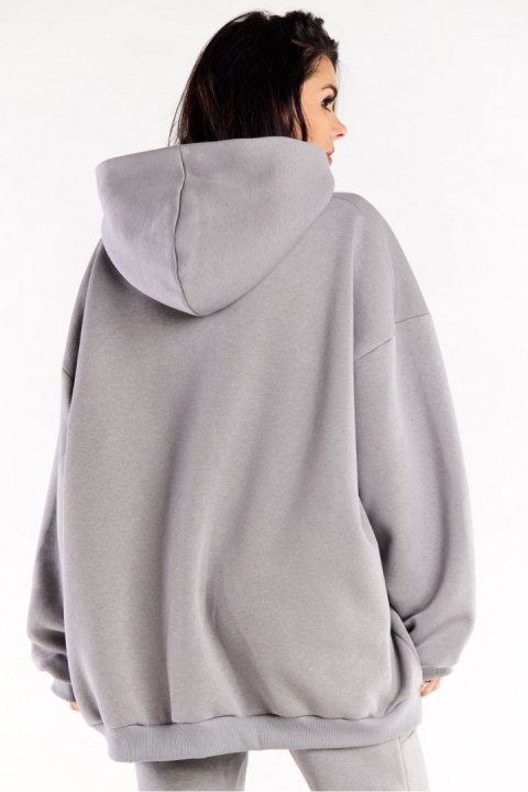 Bluza Damska Model M323 Grey - Infinite You - uniwersalny Bluza Damska Model M323 Grey - Infinite You - uniwersalny