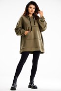 Bluza Damska Model M332 Khaki - Infinite You - uniwersalny Bluza Damska Model M332 Khaki - Infinite You - uniwersalny