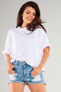Bluzka Model M265 White - Infinite You - uniwersalny Bluzka Model M265 White - Infinite You - uniwersalny
