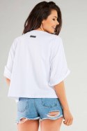Bluzka Model M265 White - Infinite You - uniwersalny Bluzka Model M265 White - Infinite You - uniwersalny
