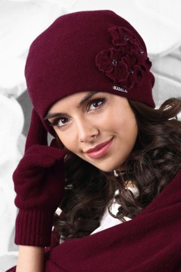Czapka Damska Model Andora Bordo - Kamea - uniwersalny