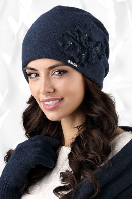 Czapka Damska Model Andora Navy - Kamea - uniwersalny