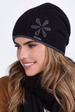 Czapka Damska Model Salsa Black - Kamea - uniwersalny