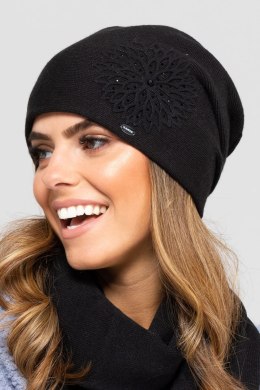 Czapka Damska Model Saragossa Black - Kamea - uniwersalny
