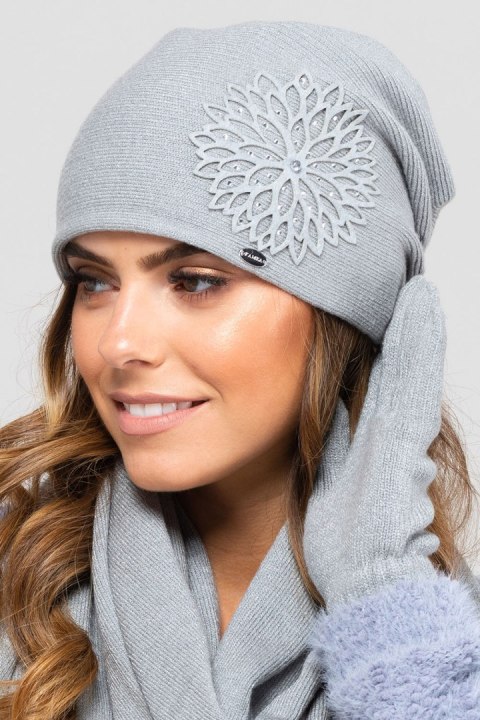 Czapka Damska Model Saragossa Grey - Kamea - uniwersalny Czapka Damska Model Saragossa Grey - Kamea - uniwersalny