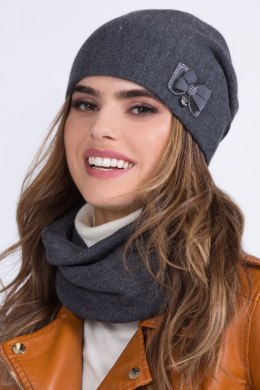 Czapka Damska Model Wika Grafit - Kamea - uniwersalny