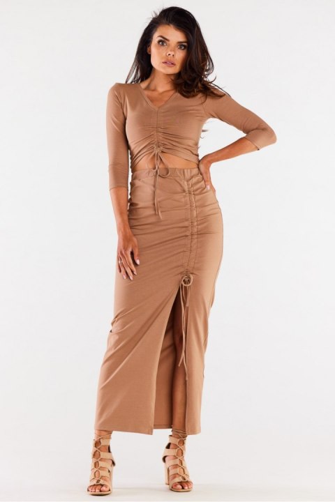 Spódnica Model M305 Beige - Infinite You - M Spódnica Model M305 Beige - Infinite You - M