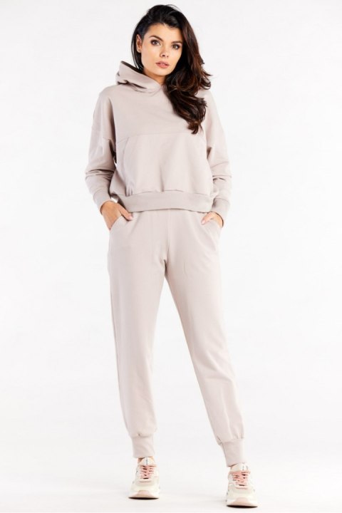 Spodnie Dresowe Model M319 Beige - Infinite You - M