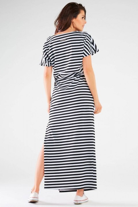 Sukienka Model M253 Black/Stripes - Infinite You - L Sukienka Model M253 Black/Stripes - Infinite You - L