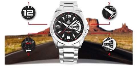 Zegarek Męski CASIO EDIFICE EF-129D-1AVEF + BOX Zegarek Męski CASIO EDIFICE EF-129D-1AVEF + BOX