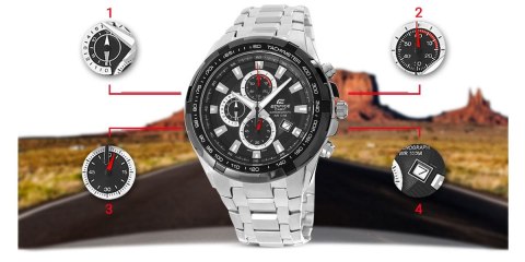 Zegarek Męski CASIO EDIFICE EF-539D-1AVUDF + BOX Zegarek Męski CASIO EDIFICE EF-539D-1AVUDF + BOX