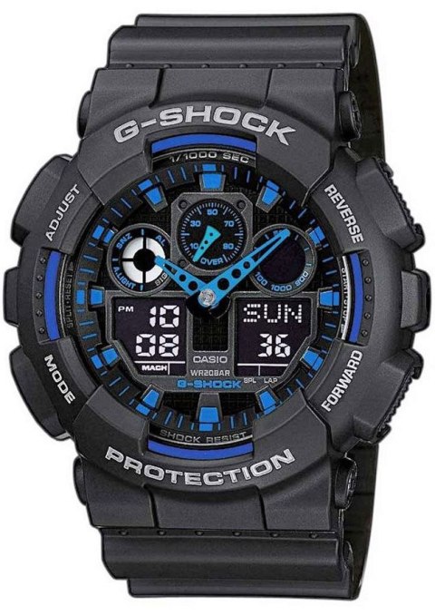 Zegarek Męski CASIO G-SHOCK GA-100-1A2ER + BOX Zegarek Męski CASIO G-SHOCK GA-100-1A2ER + BOX