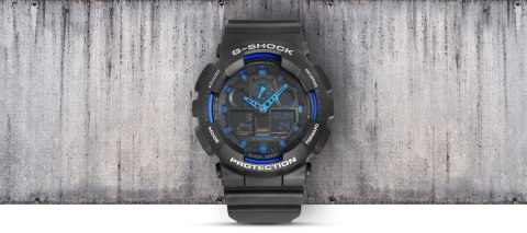 Zegarek Męski CASIO G-SHOCK GA-100-1A2ER + BOX Zegarek Męski CASIO G-SHOCK GA-100-1A2ER + BOX