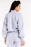 Bluza Damska Model M316 Grey - Infinite You - S/M Bluza Damska Model M316 Grey - Infinite You - S/M