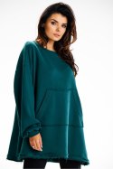 Bluza Damska Model M335 Bottle Green - Infinite You - uniwersalny Bluza Damska Model M335 Bottle Green - Infinite You - uniwersalny