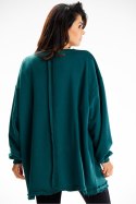 Bluza Damska Model M335 Bottle Green - Infinite You - uniwersalny Bluza Damska Model M335 Bottle Green - Infinite You - uniwersalny