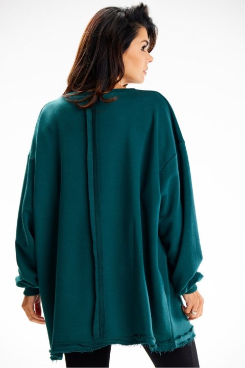 Bluza Damska Model M335 Bottle Green - Infinite You - uniwersalny Bluza Damska Model M335 Bottle Green - Infinite You - uniwersalny