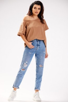 Bluzka Model M254 Beige - Infinite You - uniwersalny