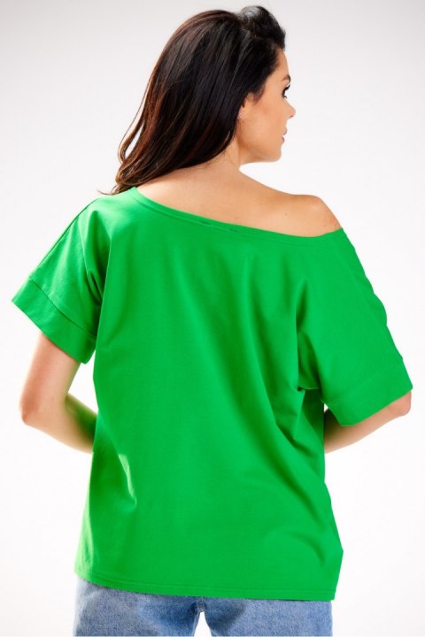 Bluzka Model M254 Green - Infinite You - uniwersalny Bluzka Model M254 Green - Infinite You - uniwersalny