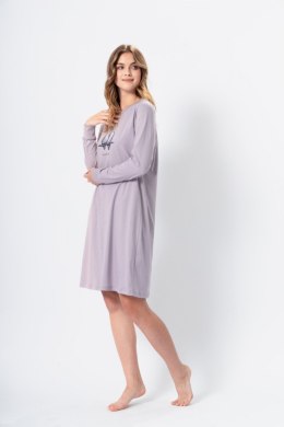 Koszulka nocna Koszula Nocna Model Gloriana 1365 Light Grey - M-Max - S