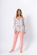 Piżama Damska Model Dalia 1347 White/Brzoskwinia - M-Max - XXL