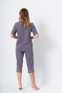 Piżama Damska Model Halima 1374 Plus Size Grey Perła - M-Max - XXXL