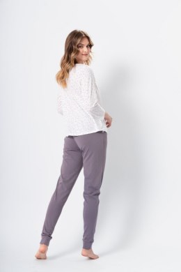 Piżama Damska Model Halka 1369 White/Grey - M-Max - XXL