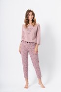 Piżama Damska Model Roberta 1357 Powder Pink - M-Max - XXL