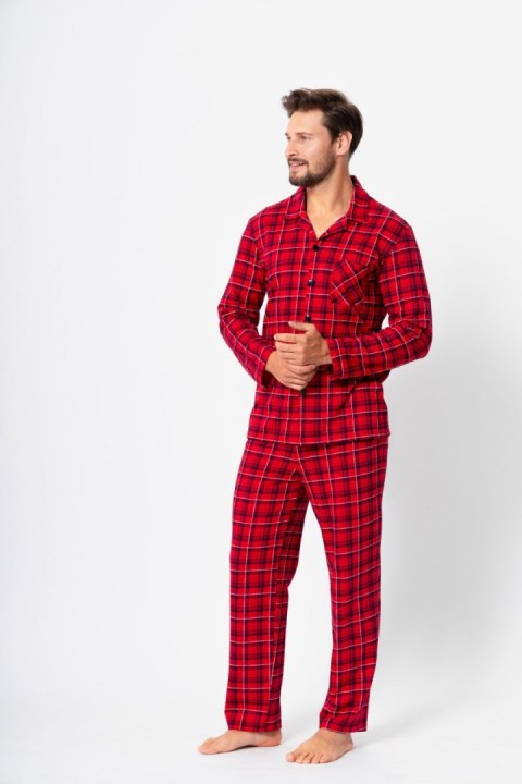 Piżama Męska Model Alan 1391 Red - M-Max - XXL Piżama Męska Model Alan 1391 Red - M-Max - XXL