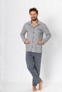 Piżama Męska Model Ambroży 196 Grey Melange - M-Max - M