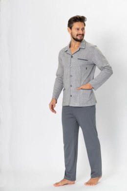 Piżama Męska Model Ambroży 196 Grey Melange - M-Max - M