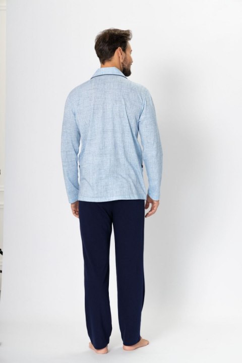 Piżama Męska Model Ambroży 196 Light Jeans - M-Max - L Piżama Męska Model Ambroży 196 Light Jeans - M-Max - L