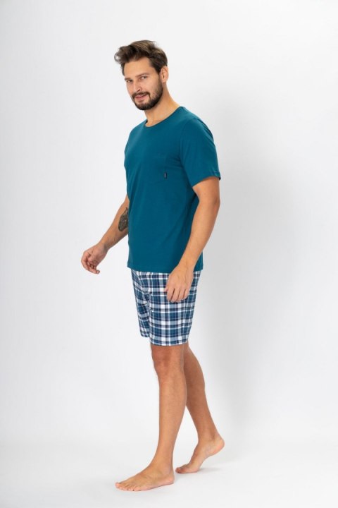Piżama Męska Model Lukas 1129 Morska Zieleń - M-Max - XL Piżama Męska Model Lukas 1129 Morska Zieleń - M-Max - XL
