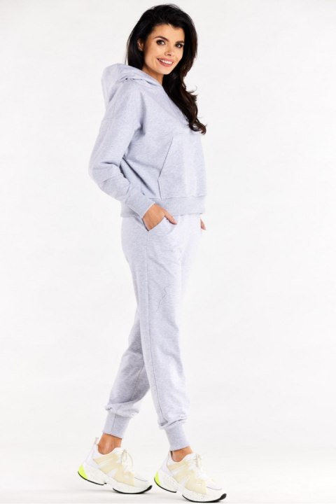 Spodnie Dresowe Model M319 Grey - Infinite You - L Spodnie Dresowe Model M319 Grey - Infinite You - L