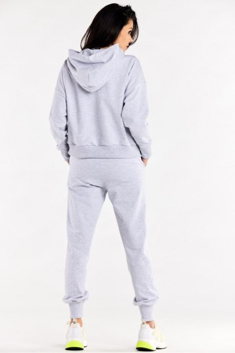 Spodnie Dresowe Model M319 Grey - Infinite You - L Spodnie Dresowe Model M319 Grey - Infinite You - L