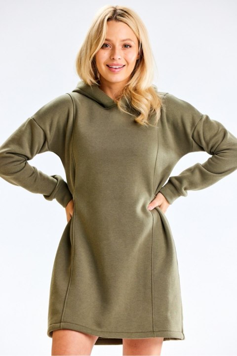 Sukienka Model M331 Khaki - Infinite You - M Sukienka Model M331 Khaki - Infinite You - M