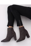 BOTKI NA OBCASIE SZARE NS039P GREY - Inello - 36 BOTKI NA OBCASIE SZARE NS039P GREY - Inello - 36