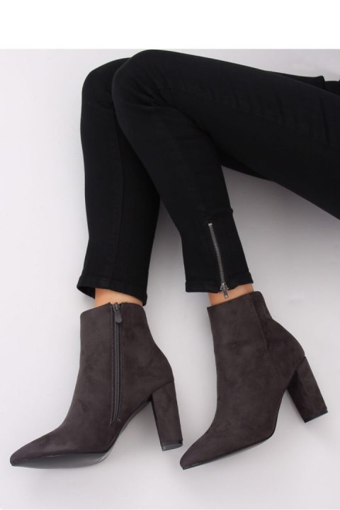 BOTKI NA OBCASIE SZARE NS039P GREY - Inello - 36 BOTKI NA OBCASIE SZARE NS039P GREY - Inello - 36