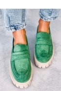 Mokasyny na platformie CHANDRA GREEN - Inello - 38