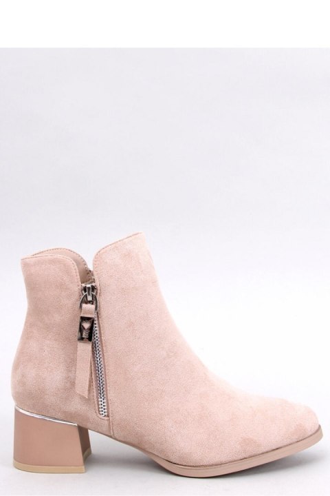 Botki na niskim obcasie LEINES BEIGE - Inello - 40 Botki na niskim obcasie LEINES BEIGE - Inello - 40