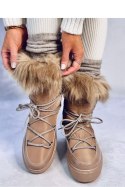 Śniegowce z futrem KENDALS KHAKI - Inello - 36 Śniegowce z futrem KENDALS KHAKI - Inello - 36