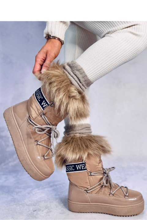 Śniegowce z futrem KENDALS KHAKI - Inello - 36 Śniegowce z futrem KENDALS KHAKI - Inello - 36